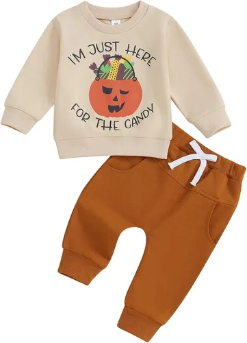 Vista 39 de Conjunto de Navidad para bebé niño con camisa divertida larga y pantalón conjunto de ropa de primera Navidad para niños de 6 a 12, 18, 24 meses 2T