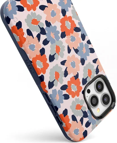 Vista 3 de Casely Funda para iPhone 13 Pro Campo de flores Floral pastel Diseño protector audaz Compatible con MagSafe