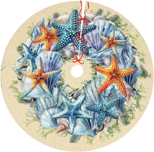Vista 8 de Alfombra de césped de fútbol americano, divertido deporte, verde, 36 pulgadas, falda de árbol de Navidad, tapete, suministros divertidos