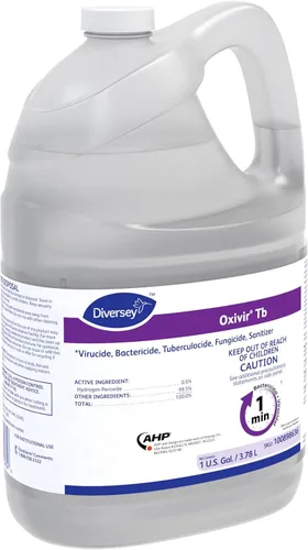 Vista 3 de Oxivir Diversey Tb Limpiador desinfectante, 1 gal, paquete de 4