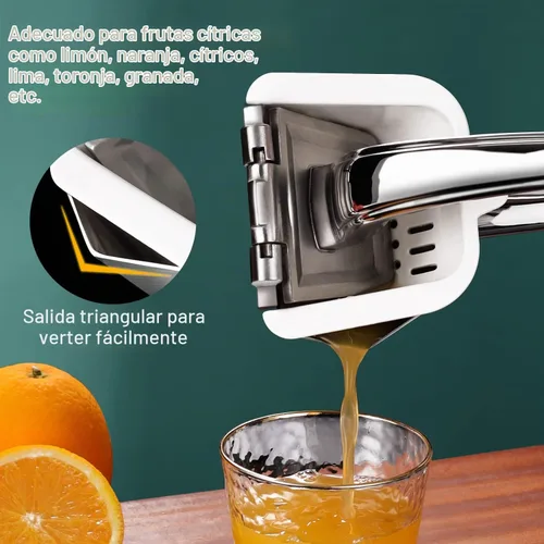 Vista 4 de SUCCFLY Exprimidor de Limón de Acero Inoxidable, Exprimidor Manual de Cítricos Lima Naranja Exprimidor de Frutas Mango Ergonómico Resistente Ahorro