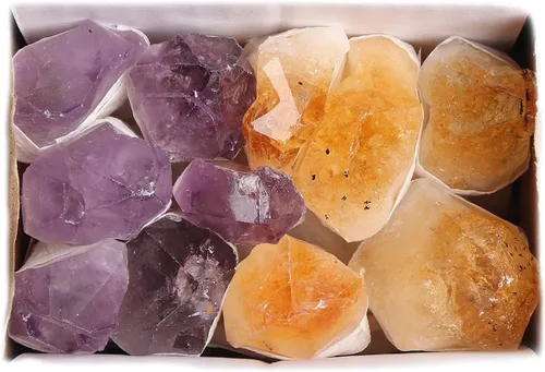 Vista 8 de JIC Gem Cúmulos de Amatista Naturales, Roca de Geoda de Amatista en Bruto, Cristales Curativos de Amatista, Cúmulo de Piedras Preciosas para Brujería
