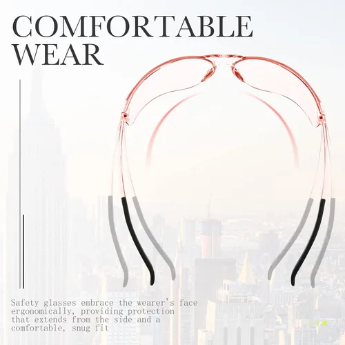 Vista 4 de Queekay 24 pares de gafas de seguridad unisex anti arañazos gafas protectoras resistentes a los impactos