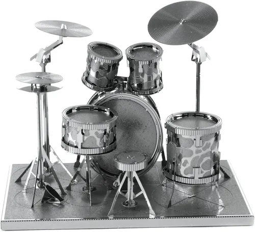 Vista 2 de Fascinations, Kit de batería de metal a escala Metal Earth 3D