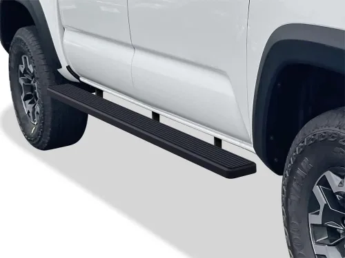 Vista 23 de APS Estribos rueda a rueda de 6 pulgadas compatibles con Toyota Tacoma 2005-2023 doble cabina de 6 pies