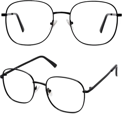 Vista 2 de SOJOS Classic Square Blue Light Blocking Glasses for Women Men Stylish Computer Glasses SJ1137