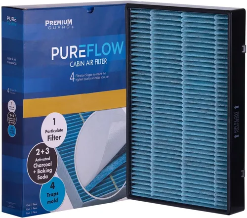 Vista 3 de Filtro de aire de cabina Pureflow PC5483X Compatible con Volvo C70 2004-98, 2000-98 S70, 1998-97 V90, 1997-94 850, 1997-93 850