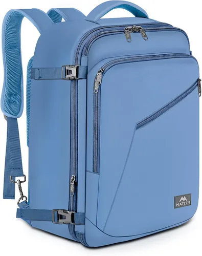 Vista 74 de MATEIN - Mochila de viaje extragrande de 10.56 galones, mochila de viaje ampliable apta para aerolíneas, para viajeros de fin de semana, hombres