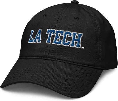 Vista 6 de Elite Authentics Louisiana Tech Bulldogs Bold - Gorra de béisbol ajustable con licencia oficial Gris asfalto