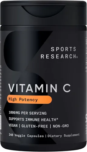 Vista 11 de Sports Research® Gomitas de vitamina C 500 mg de vitamina C Sin azúcar, sin gelatina, certificadas veganas y probadas sin OGM Apoyo inmune
