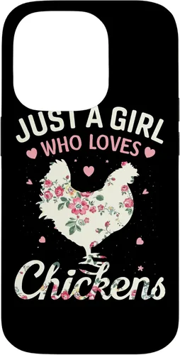 Vista 17 de Just A Girl Who Loves Chickens, Floral Farmer Girl Case for iPhone 17