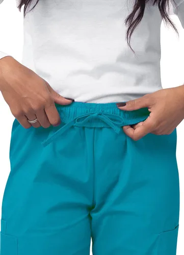 Vista 4 de Sivvan Ropa quirúrgica para mujer - Conjunto de uniforme médico y pantalones cargo