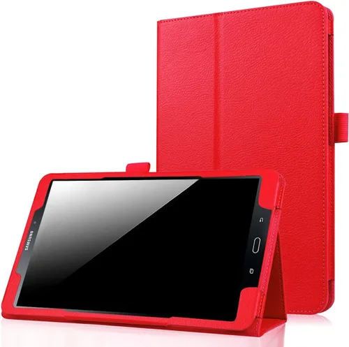 Vista 8 de Funda Folio Para Galaxy Tab A 8.0 2017 Modelo T380/T385, Funda Protectora De Cuero De La PU Premium Para Samsung Galaxy Tab A 8.0 Pulgadas 2017 Negro