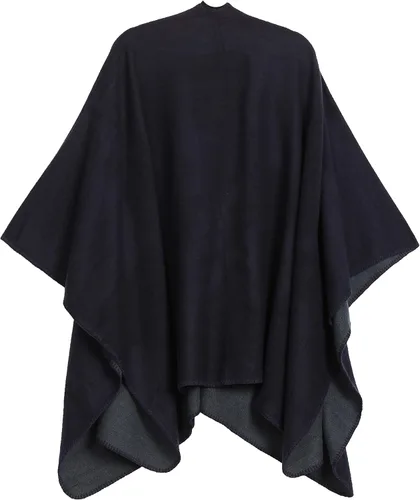 Vista 2 de Sakkas Mari - Manta reversible para mujer, diseño de poncho grande