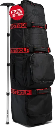 Vista 7 de Ghost Golf AWOL - Bolsa de viaje de golf para aerolíneas con ruedas, funda de viaje acolchada suave para palos de golf que se adapta a todas