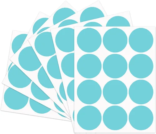 Vista 16 de STARLIBOO Calcomanías de puntos, círculos extraíbles de 2 pulgadas, 540 unidades de colores, para escribir para ventas de garaje (marrón)