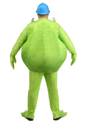 Vista 2 de Disfraz Deluxe Pixar Mike Wazowski Talla Plus para Hombre Multicolor
