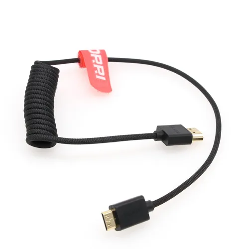 Vista 8 de Cable trenzado de alta velocidad 8K @60Hz 4K @120Hz Mini HDMI a Full HDMI 2.1 para Sony F55 A7S3 A74 Nikon Z5 Z6 Z7 BMPCC4k a monitor Atomos Ninja