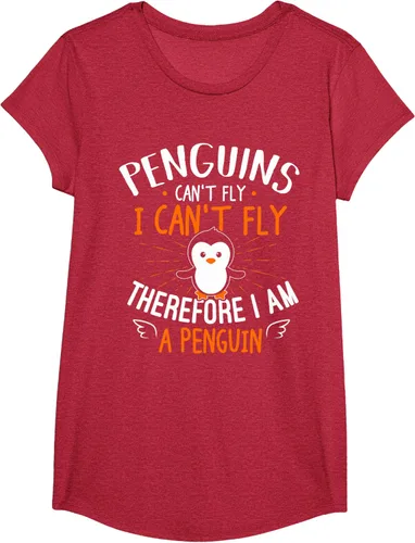 Vista 77 de Penguins Can't Fly Shirt - Camiseta de regalo para amantes de los pingüinos, Azul Azul Marino