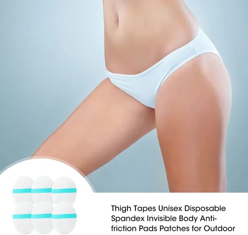 Vista 9 de Adhesivo interior antirozaduras en el muslo, autoadhesivo, resistente al desgaste, almohadillas antifricción para cuerpo, parche invisible ultrafino