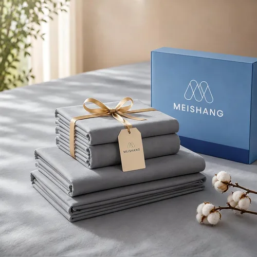 Vista 8 de MEISHANG Sábanas de algodón de 1000 hilos, tamaño Queen, 100% algodón egipcio, tejido satinado, suave y transpirable, certificado Oeko-Tex