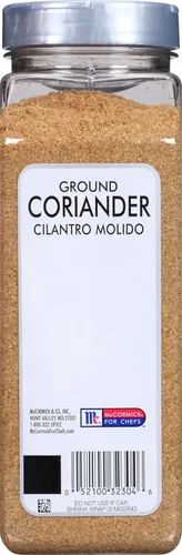 Vista 8 de McCormick Culinary Cilantro molido, 14 onzas – Un recipiente de 14 onzas de cilantro en polvo sin MSG para platos indios, de Oriente Medio