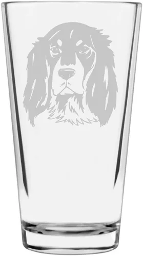 Vista 211 de Podenco Canario - Vaso de pinta de 16 onzas con temática de perro personalizado