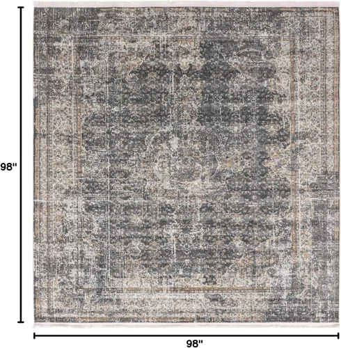 Vista 47 de Unique Loom Baracoa Collection - Alfombra de área La Cabana (2' 2" x 3' 1", gris humo/marrón)