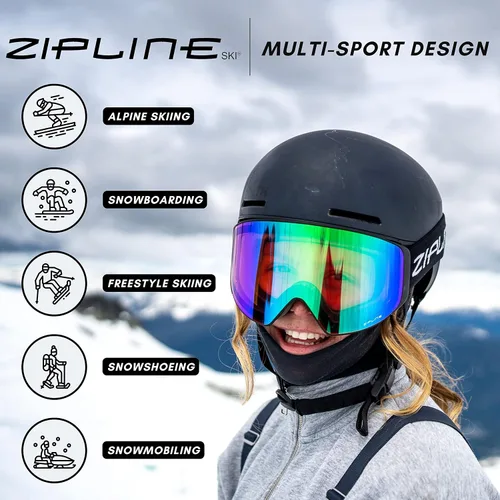 Vista 5 de Gafas de esquí Zipline Podium XT - Lentes magnéticas sin niebla