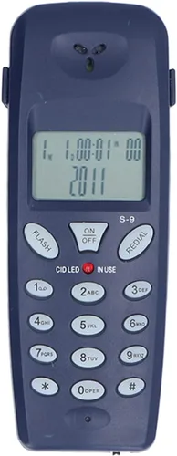 Vista 7 de Teléfono con cable, DTMF Dual System Teléfono de escritorio con cable con pantalla LCD, teléfono fijo con cable para niños mayores, revisión
