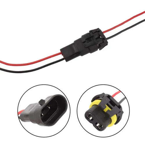 Vista 4 de Winka 9005/9006/H10 Adaptador macho Arnés de cableado Enchufes Conector precableado Enchufe Enchufe para Luz antiniebla de Coche