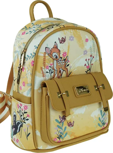 Vista 2 de KBNL Bambi A21802 - Mini mochila de piel vegana de 11 pulgadas, multicolor, Multicolorido, Mochilas Daypack