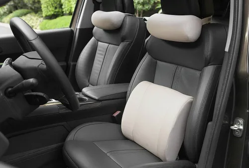 Vista 3 de ALIBO Almohada de espuma viscoelástica suave para silla de oficina, reclinable, almohada cervical, silla de oficina, reclinable, cuello redondo