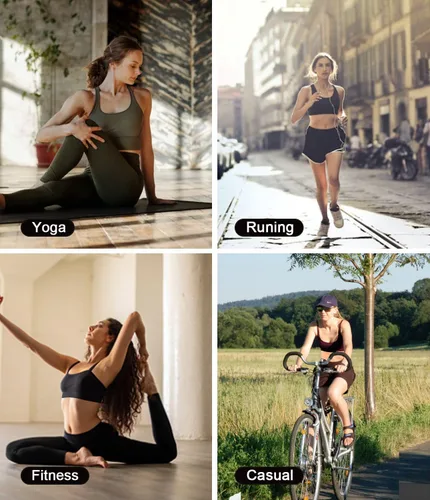 Vista 7 de Comper Brasier deportivo para mujer, sin varillas, espalda cruzada, brasier de entrenamiento sexy, tirantes cruzados, brasier deportivo de yoga