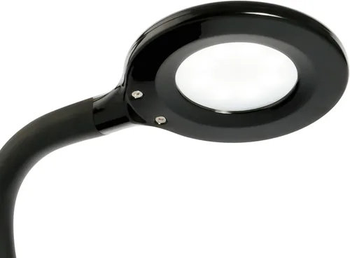 Vista 5 de OttLite D59PNB-FFP - Lámpara LED flexible de tacto suave, lámpara de escritorio, diseño de ahorro de espacio, ajuste flexible, regulable, 10.5 x