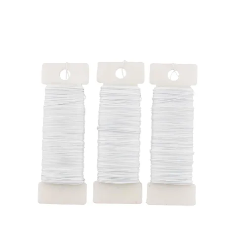 Vista 19 de HAHIYO Alambre Negro de Calibre 22 - 1 Rollo, 38 Yardas (115 Pies) Alambre Floral Flexible para Manualidades, Coronas de Navidad, Arreglos