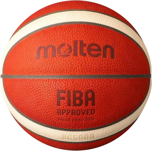 Vista 3 de Molten Balón de baloncesto de cuero de la serie BG, aprobado por FIBA - BG5000