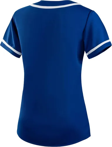 Vista 2 de EALER BJW80 Series Women's Baseball Jersey Softball Jersey Button Down Shirts