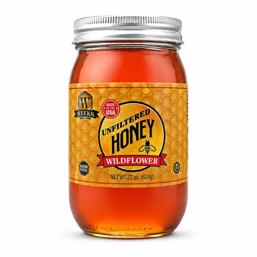 Vista 14 de WEEKS HONEY Oso de miel de flores silvestres, 12 onzas