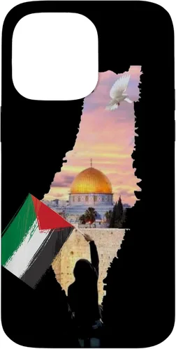 Vista 21 de Boy Hold Palestine Map Flag Jerusalem's City Palestinians Case for iPhone 17