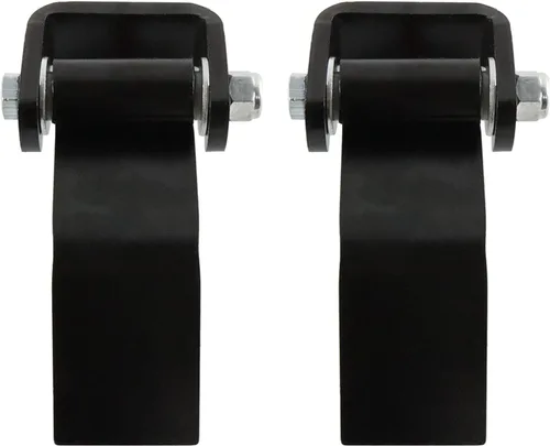 Vista 2 de Par de bisagras de puerta de cuerpo de camión de remolque – Acero resistente engrasable Hoja larga formada correa de remolque Bisagra con grasa Zerk