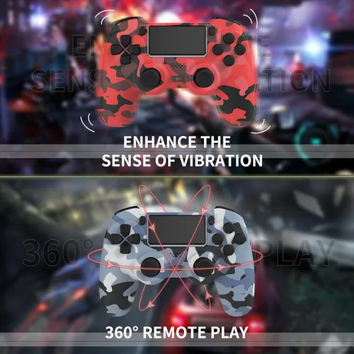 Vista 4 de KDYGPDCT 2 Pack Wireless Controller for PS4ProPC,Wireless Remote Gamepad with 1000mAh Battery Double Shock Audio 6-Axis Motion Sensor Share