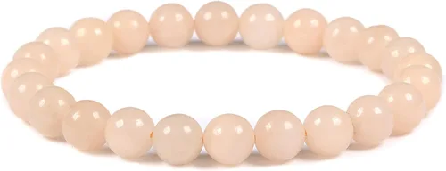 Vista 25 de Brazalete Justinstones de piedras semipreciosas, gemas de 8 mm, redondas, elástico, de 7 pulgadas, unisex Ojo de tigre azul de grado A