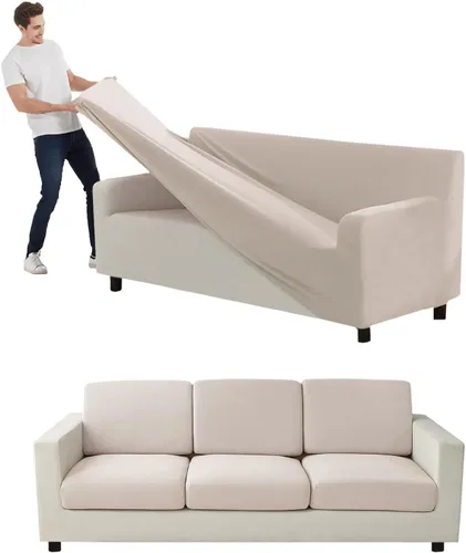 Vista 85 de Funda para Sofá de Terciopelo, Fundas Elásticas para Sofá para Funda Principal Separada/Respaldos y Cojines de Asiento, Funda para Sofá, para Fundas