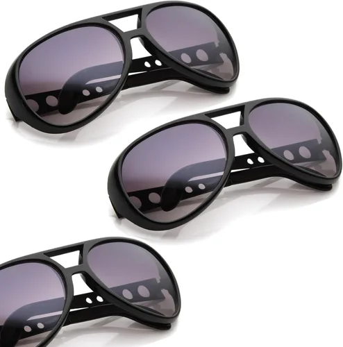 Vista 29 de zeroUV Gafas de sol grandes Elvis King Of Rock & Roll Aviator 2.480 in
