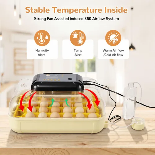 Vista 9 de Incubadoras de huevos para incubar 30 huevos con control de temperatura