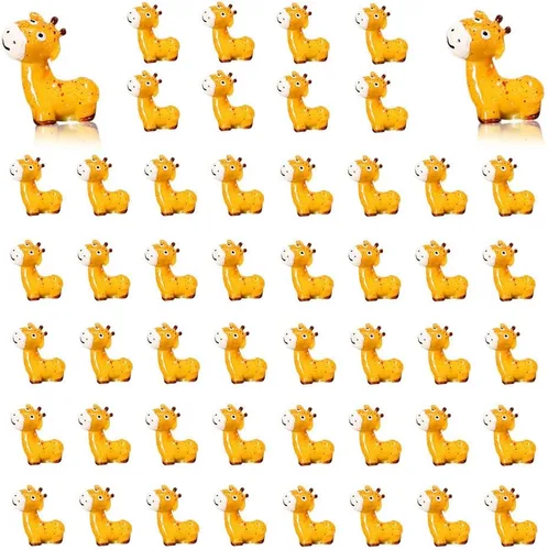 Vista 13 de 50 mini figuras de animales de la selva de safari, de resina, elefante, animales salvajes, accesorios de jardín de hadas, para paisaje de musgo