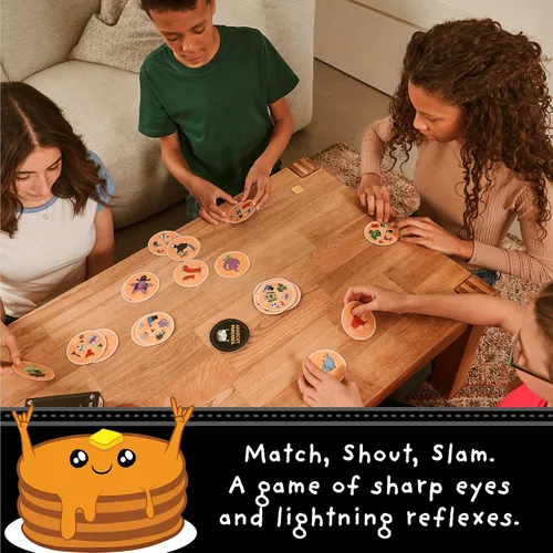 Vista 2 de Exploding Kittens – Anarchy Pancakes, de los creadores de Spot It! – Un juego de coincidencias deliciosamente rápido - 2-6 jugadores, a partir de 7