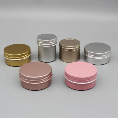 Vista 7 de Othmro 12 latas redondas de metal de 1.4 onzas, latas de aluminio, envases recargables de 1.4 fl oz, latas de lata con tapa de tornillo