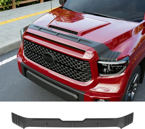Vista 9 de powoq Deflector de Capó Compatible con Deflector de Capó de 2009-2018 Dodge RAM 1500 Protector de Capó de TPE de Reemplazo para 2009 2010 2011 2012